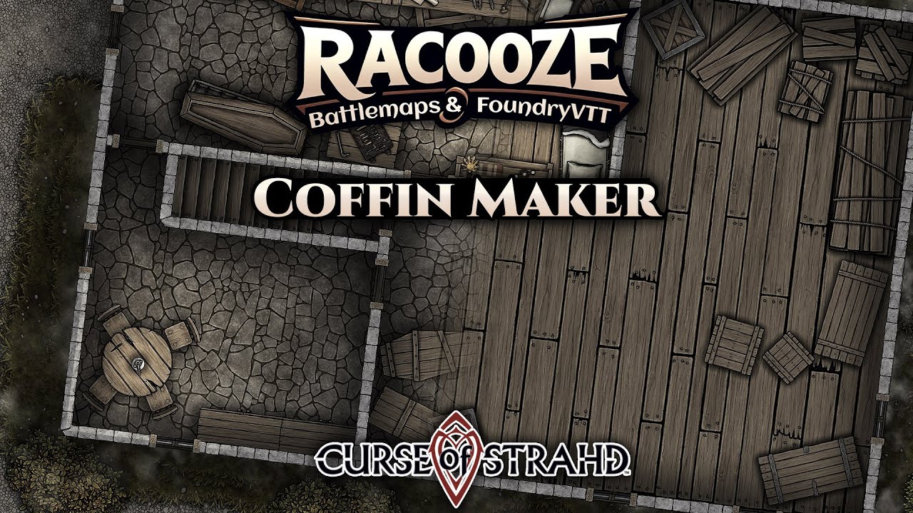 Coffin Maker's Shop Curse of Strahd Dungeondraft Timelapse YouTube
