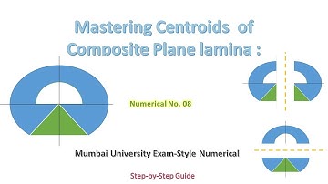 Mastering Centroid of Composite Lamina: Mumbai University Style Numerical - 08 | Step-by-Step Guide
