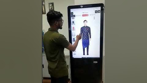 Virtual Shervani draping instore experience - TryON #shervani #TryON #visualisation