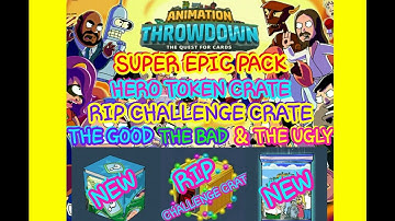 EP 140 Super Epic Pack and Hero Token Crate Animation Throwdown The Quest For Cards