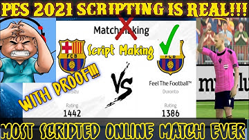 I Played Most Scripted  Match In My Life Pes 2021|Pes 2021 Online Scripted Match With Proof |PES2021