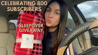 CELEBRATING 800/1000 SUBSCRIBERS | SLEEPOVER GIVEAWAY 🥳 | GIVEAWAY CLOSED
