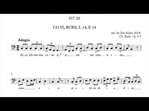 Gregorian chant "Ecce dominus veniet" by Jim Auley in 2018.