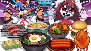 FNAF Security Breach & FNF Mukbang Animation Freddy VS Vanny