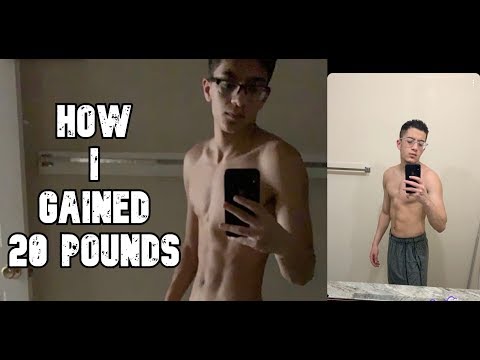 Gaining 20 pounds in 45 days transformation and how I did it (NUTRITION)