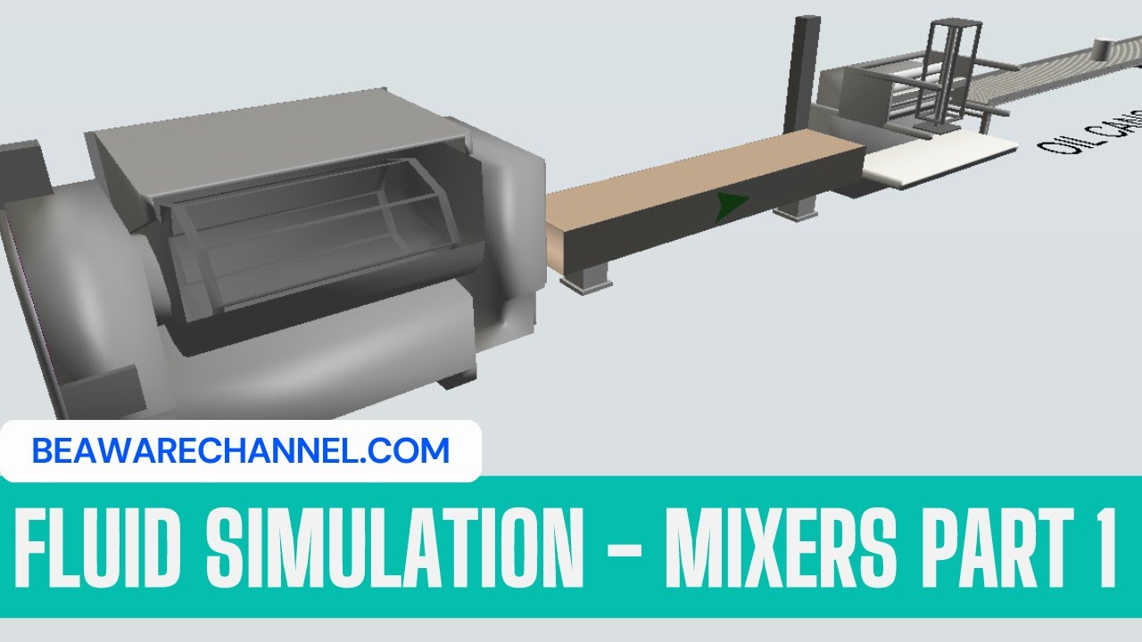 Fluid Mixers | Part 1 | Fluid Simulation | detailed flexsim tutorial ...