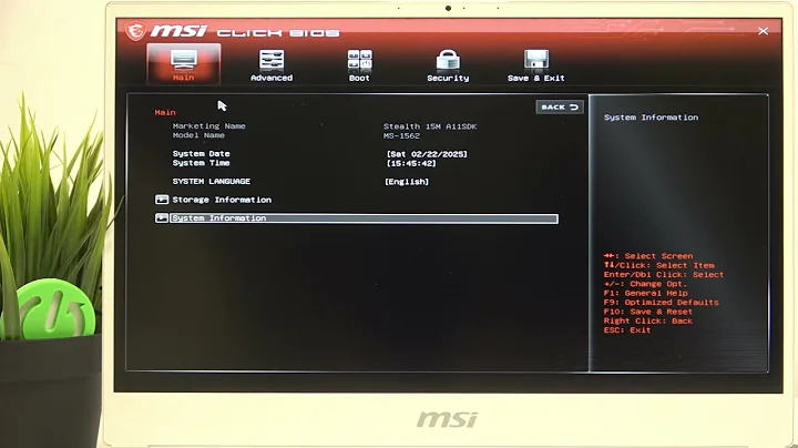 MSI Stealth 15M - Enable Intel Virtualization Technology | Boost Performance