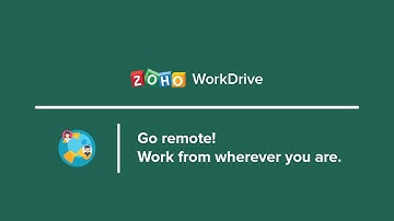 File management for remote teams–Zoho WorkDrive