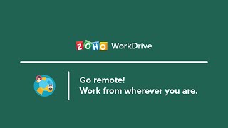 File management for remote teams–Zoho WorkDrive