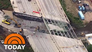 Official unveils plan to repair collapsed section of I-95