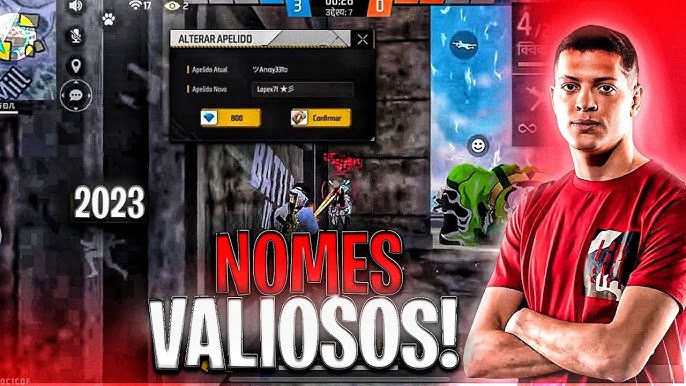 TOP 50 MELHORES NOMES MASCULINOS PARA COLOCAR NO FREE FIRE 2023! SÓ NOMES  DIFERENCIADOS!🔥✓ 