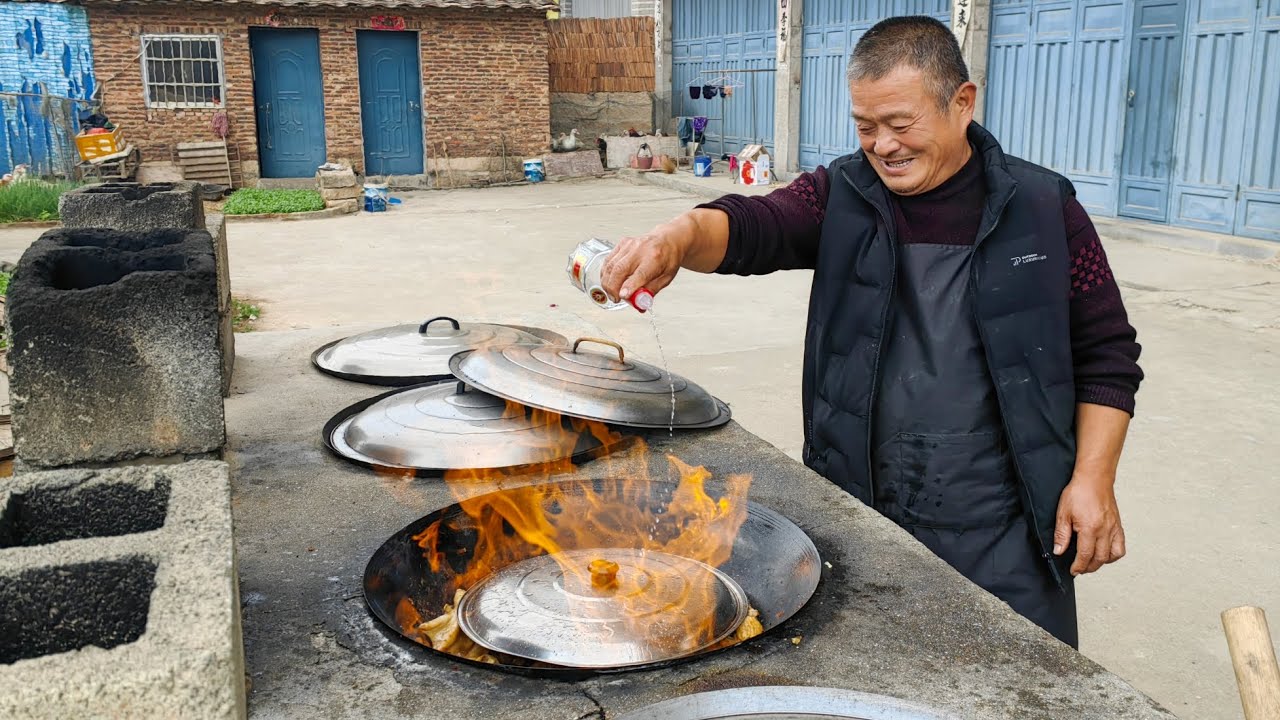 宰2只純糧食餵的大番鴨，阿胖山秘制火焰醉鴨，沒想到這麽好吃