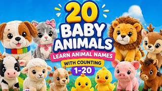 20 cute kids of animals toys | The Sounds of the Animals (Soft Animals Sound!) screenshot 3