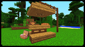 How to Build a Picnic Table in Minecraft - Tutorial