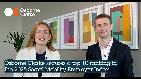 Osborne Clarke secures a top 10 ranking in the 2025 Social Mobility Employer Index