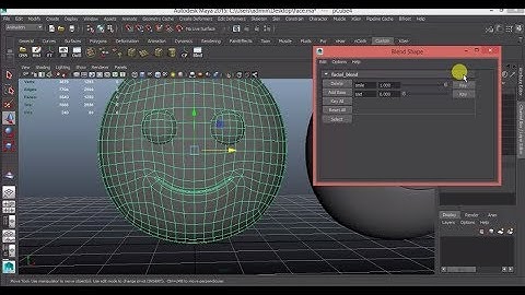 Maya Facial Blend shapes Connection Basics Tutorial part 2