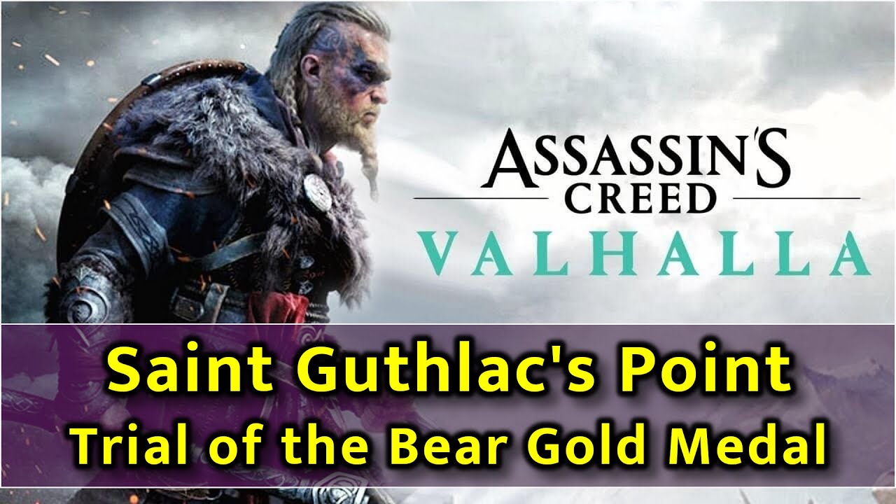 Assassin's Creed Valhalla Saint Guthlac's Point Bear Mastery Challenge Gold Medal YouTube