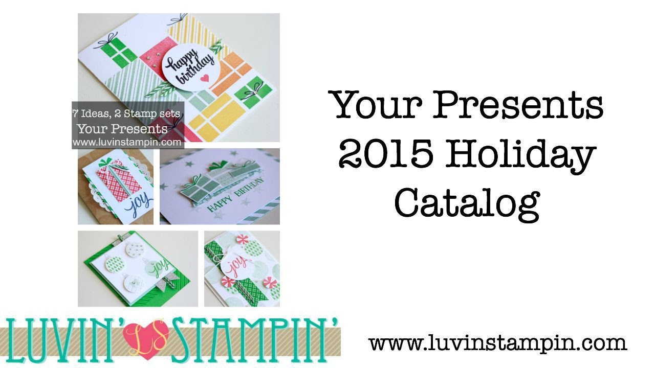 7 Cards, 2 Stamp Sets 2015 Holiday Catalog Ideas - YouTube