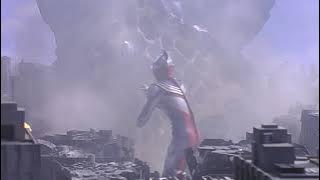 Ultraman Tiga saves Ultraman Dyna