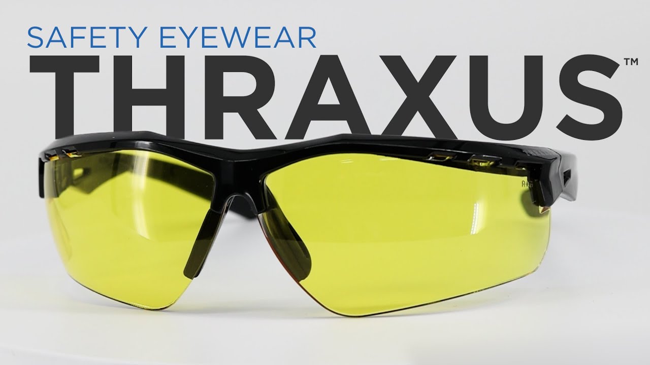 Radians Thraxus Safety Glasses Blue Mirror Lens