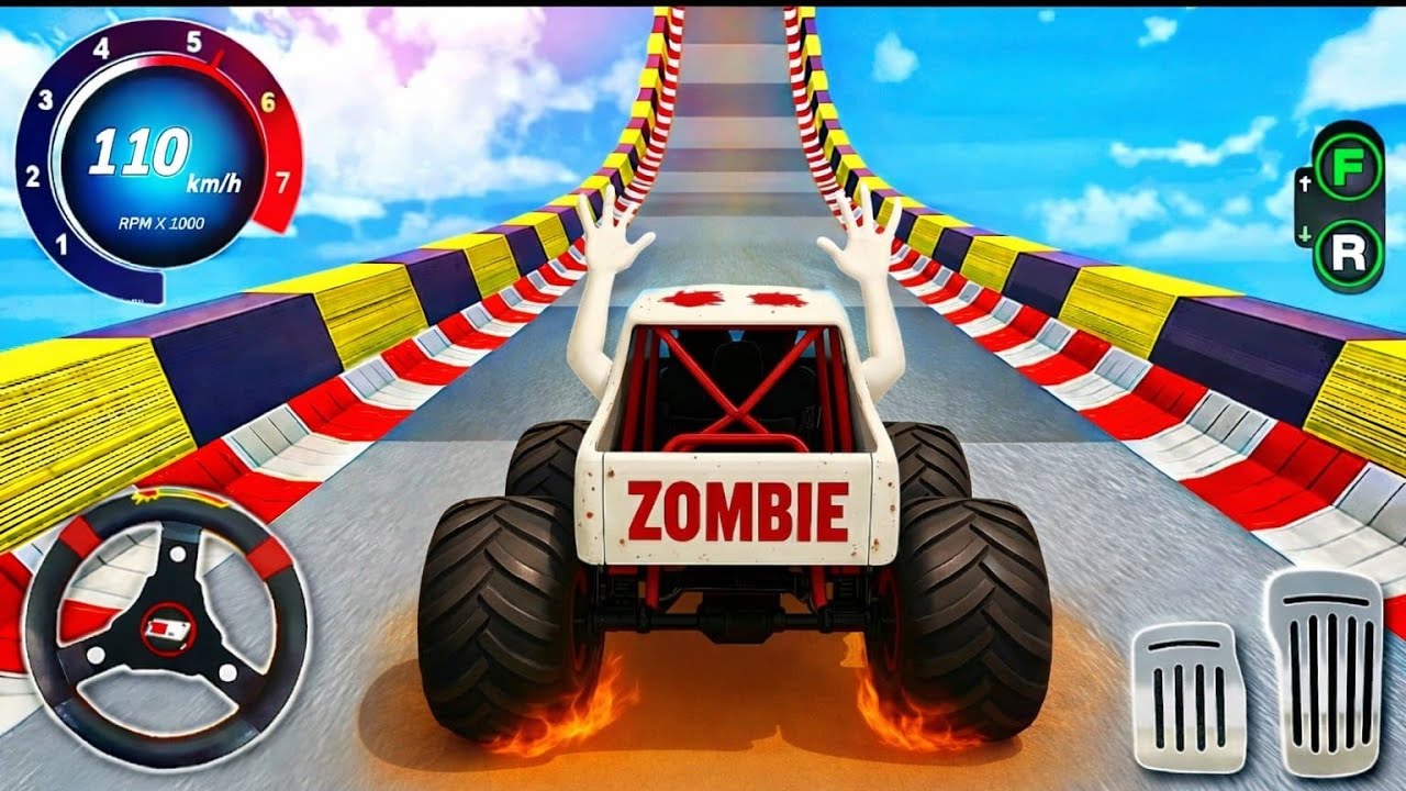 Monster Truck Mega Ramp Impossible Driver - Monster Truck Mega Ramp Racing - Android Gameplay