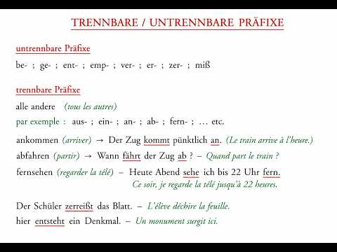 Les préfixes allemands