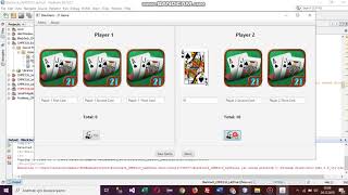 JavaFX Simple BlackJack Game Project in NetBeans Profile