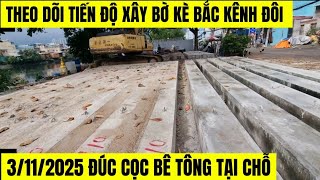 3112025 Thả Cọc Bê Tông Xuống Sông,Cầu Hiệp Ân 2 Vẫn Chưa Tháo Dỡ