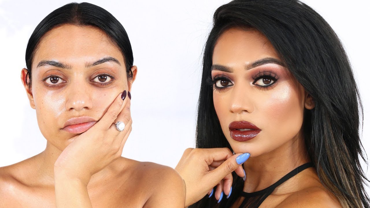 Dark brown fall inspired smokey eyes | Full face talk through tutorial | Sabrina Anijs