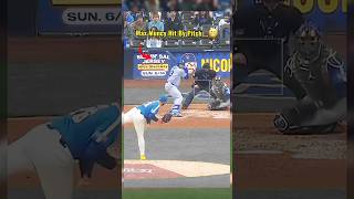 96mph At The Hands 😬#baseball #mlbb #hitbypitch #injury #dodgers #maxmuncy #brewers #news #ouch