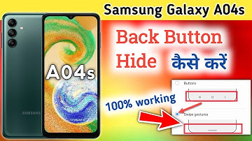 How to Change Navigation Buttons in Samsung Galaxy A04s, Samsung A04s Button setting, Samsung a04s
