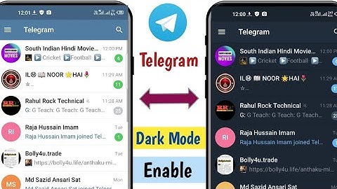 Telegram Ko Dark Mode Kaise Kare | Telegram Dark Mode | How To Enable Dark Mode On Telegram