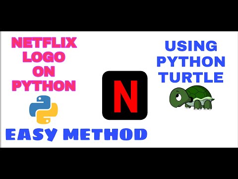 How to make Netflix logo on Python || Easy Way Using Turtle || Python World