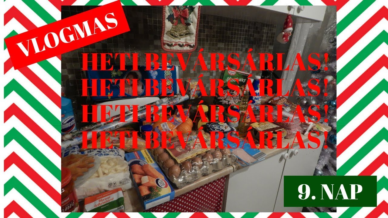 HETI BEVÁRSÁLOS HAUL!!VLOGMAS 9 2017