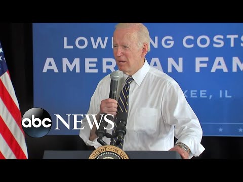 Biden addresses soaring food prices in visit to Illinois family-run farm.
