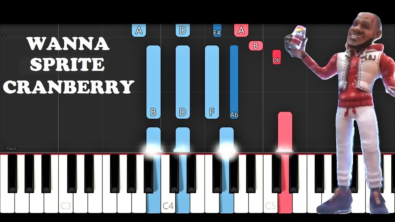 Wanna Sprite Cranberry Song But It S A Piano Tutorial Youtube - sprite cranberry roblox guy mug
