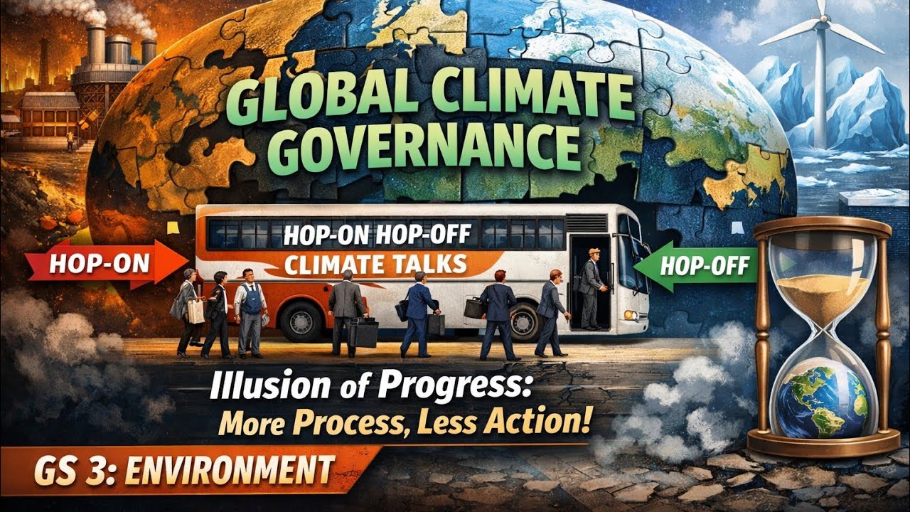 Fragmented Global Climate Governance | Hop-On Hop-Off Climate Politics Environment GS3 #upsc2026 