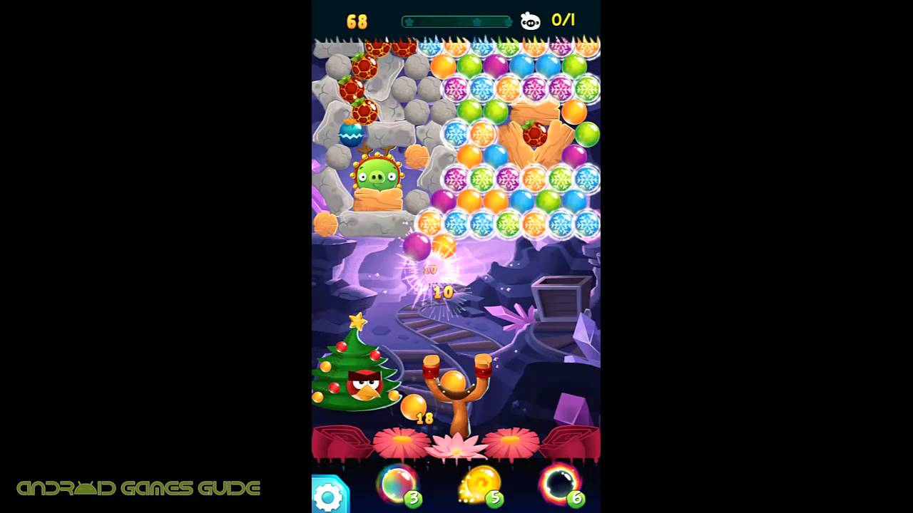 Angry Birds POP Bubble Shooter: Level 67: Walkthrough (3 STARS) HD