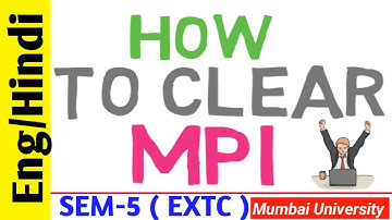 How To Clear MICROPROCESSOR & PERIPHERALS INTERFACING (MPI)EXTC | How To Clear Microprocessor Sem-5