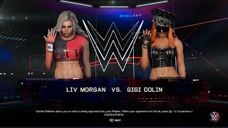 Liv Morgan Vs Gigi Dolin (BCW Arena) WWE 2K23 wwe2k23