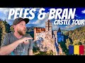 Transylvania castle tour inside draculas bran castle  peles castle  romania travel vlog 2024