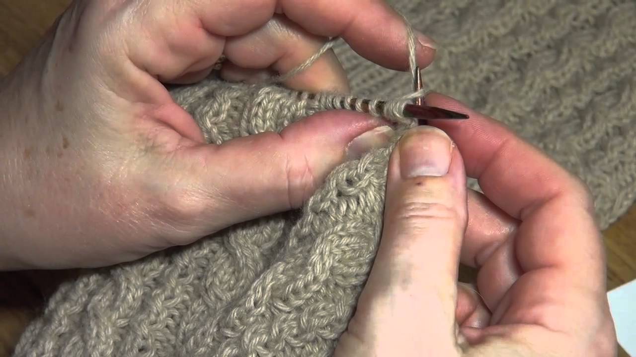 Strikk fletter uten hjelpepinne
