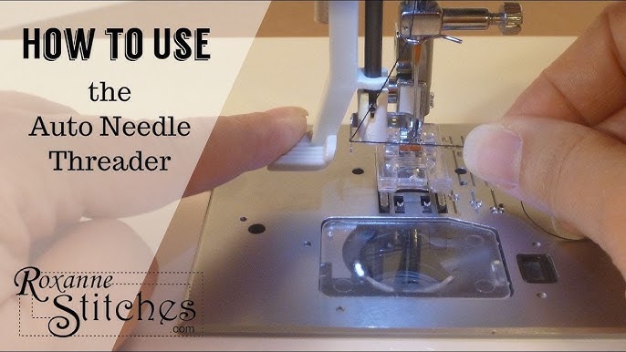 HOW TO USE THE AUTOMATIC NEEDLE THREADER ON A SINGER SEWING MACHINE 4166  tutorial - YouTube