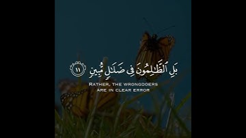 هذا خلق الله فأروني ماذا خلق الذين من دونه بل الظالمون في ضلال مبين | سورة لقمان | القارئ محمد أيوب