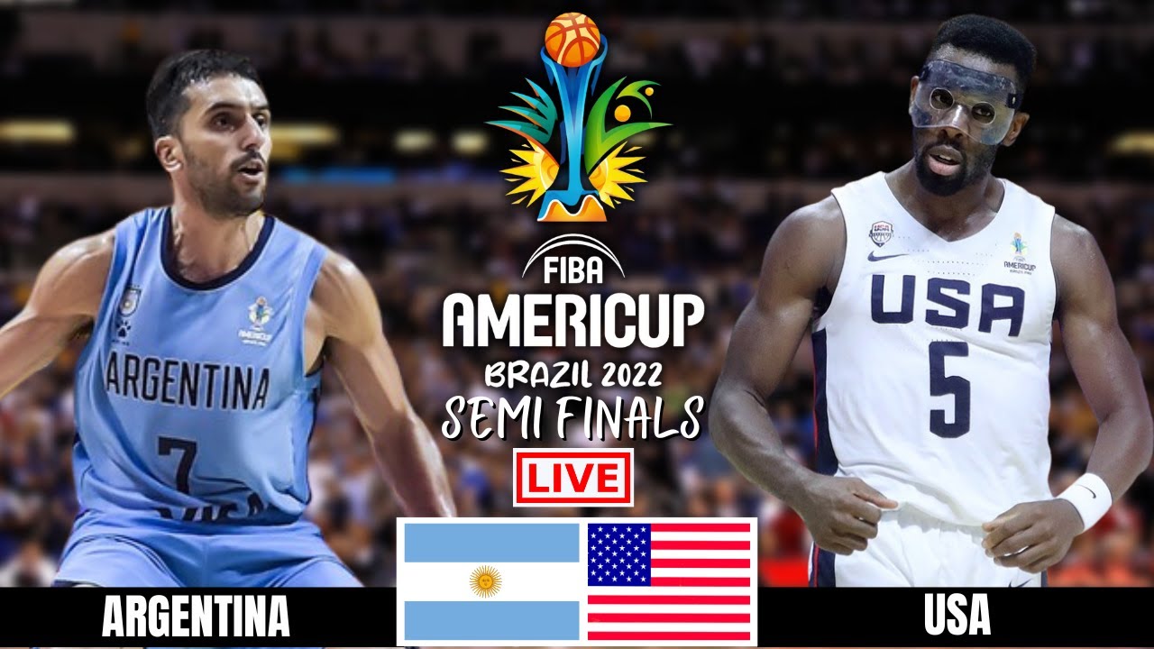 Argentina vs USA FIBA Americup 2022 Semifinals Live Game Today