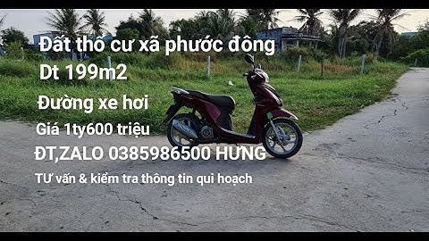 ( đất đã bán)Bán đất thổ cư ấp 1 xã phước đông cần đước long