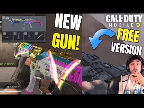 NEW GUN (GKS) IN COD MOBILE (FREE VERSION?!) New SMG With Legendary Skin Gameplay