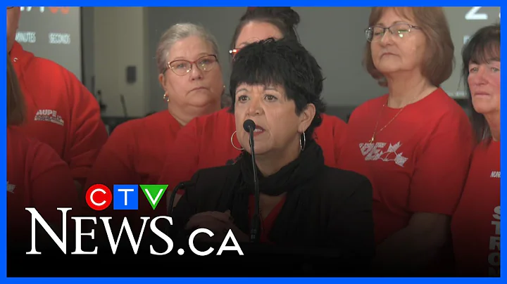 Full news conference: Alberta health-care workers serve strike notice