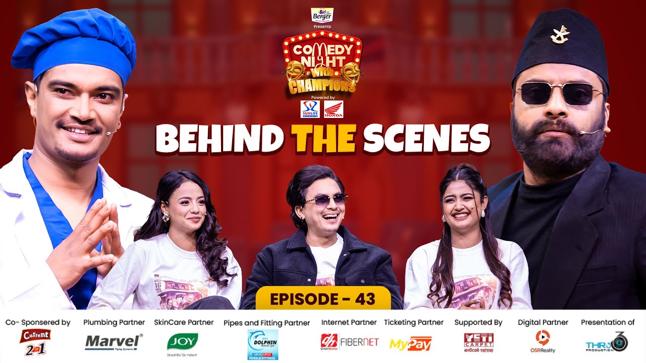 COMEDY NIGHT WITH CHAMPIONS | BTS | Paul Shah, Usha Uppreti, Simran Pant, Chandra