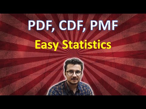 PDF, CDF, PMF